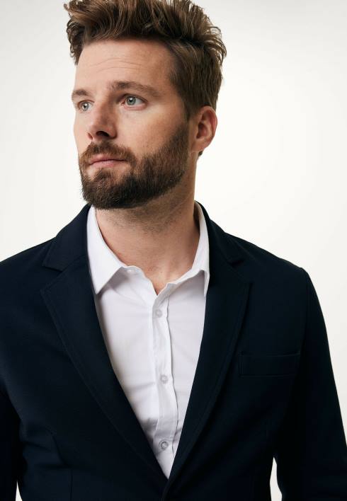 άνδρες Mexx stretch blazer navy μπλε BR0F463