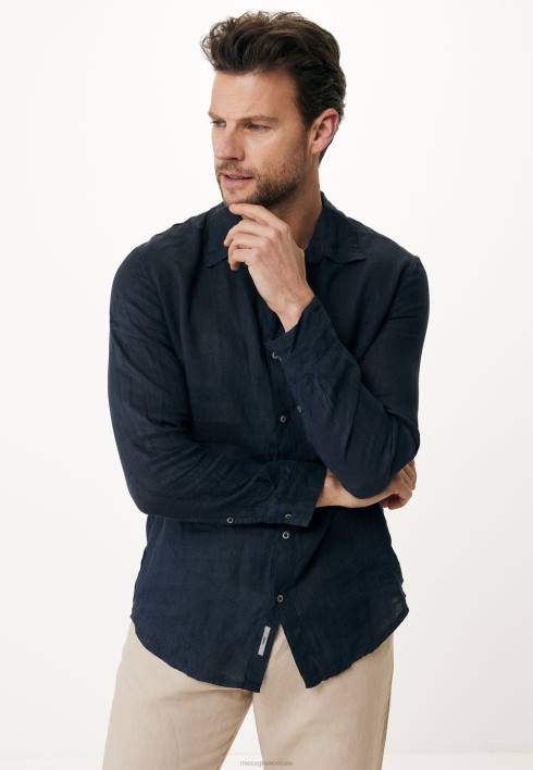 άνδρες Mexx πουκάμισο ναυτικό μπλε BR0F606