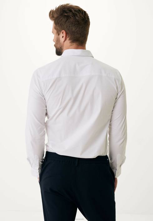 άνδρες Mexx βασικό πουκάμισο bob άσπρο BR0F550