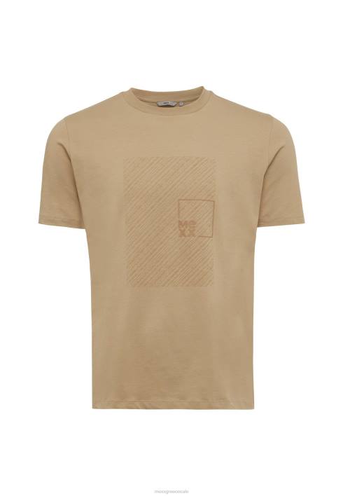 άνδρες Mexx μπλουζάκι με κοντομάνικο λαστιχένια άμμο μπεζ BR0F486