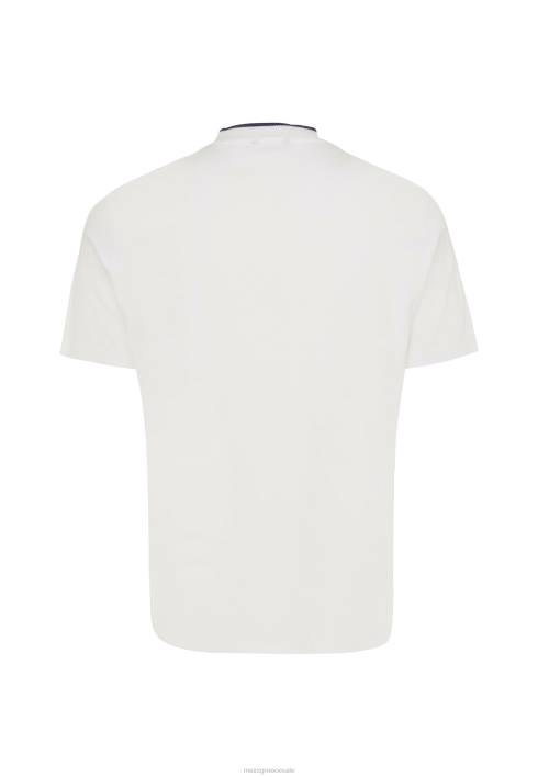 άνδρες Mexx μπλουζάκι κοντομάνικο νήματα βαφής σε λευκό μπεζ BR0F493