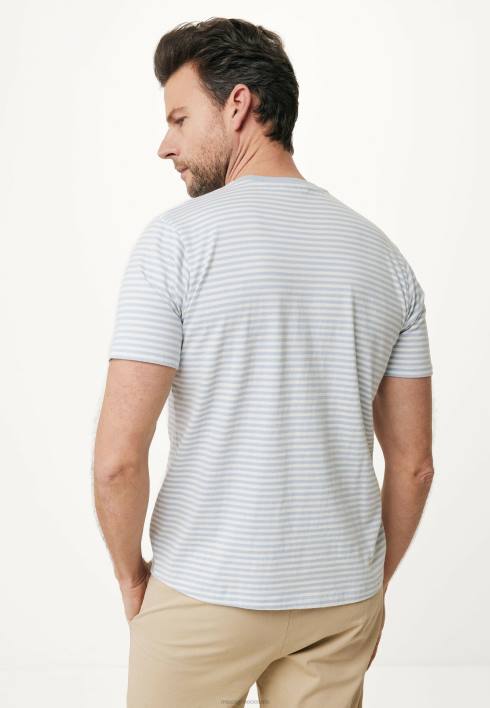 άνδρες Mexx μπλουζάκι ριγέ φωτιστικό μπλε BR0F513
