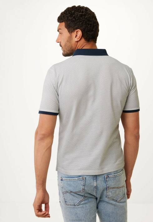 άνδρες Mexx πόλο σε λευκό μπεζ BR0F518