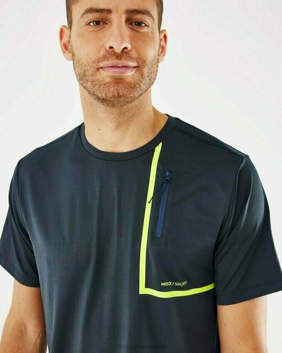 άνδρες Mexx κοντομάνικο μπλουζάκι με τσέπη ναυτικό μπλε BR0F723