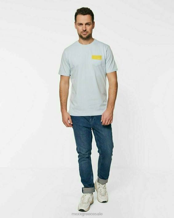 άνδρες Mexx Φωτιστικό μπλουζάκι με λαιμόκοψη μπλε BR0F736