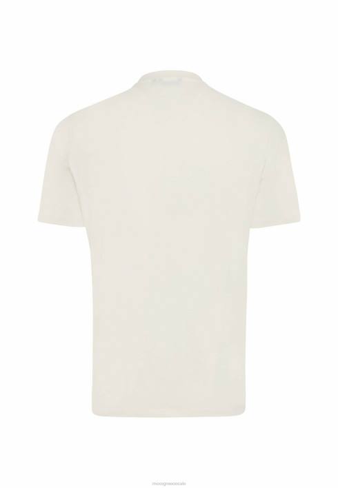 άνδρες Mexx T-shirt με κοντομάνικο λαστιχένιο τύπωμα σε λευκό μπεζ BR0F488