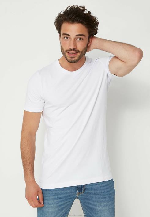 άνδρες Mexx T-shirt ss crew λαιμόκοψη 2-pack άσπρο BR0F539