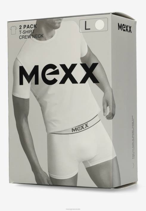 άνδρες Mexx T-shirt ss crew λαιμόκοψη 2-pack άσπρο BR0F539