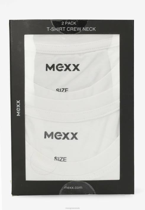 άνδρες Mexx T-shirt ss crew λαιμόκοψη 2-pack άσπρο BR0F539