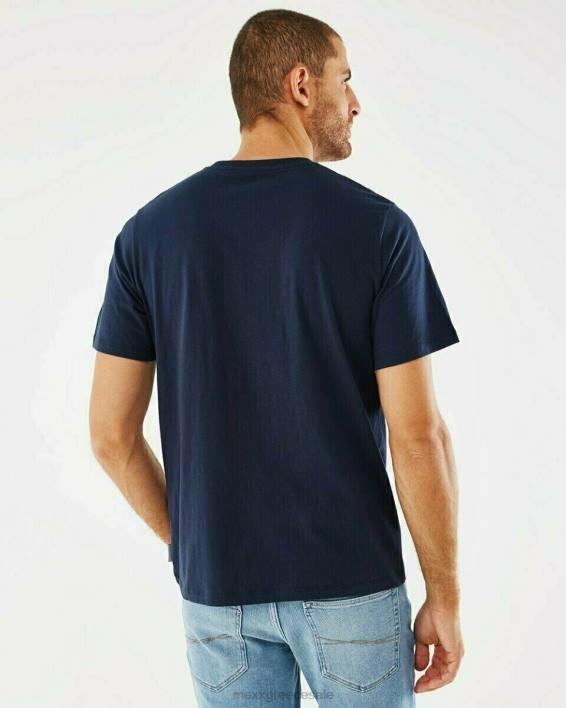 άνδρες Mexx photoprint t-shirt navy μπλε BR0F618