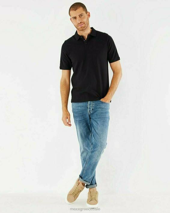 άνδρες Mexx πικέ πόλο μαύρο schwarz BR0F592