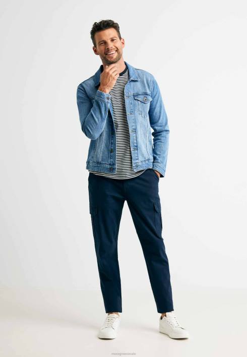 άνδρες Mexx t-shirt ριγέ ναυτικό μπλε BR0F519