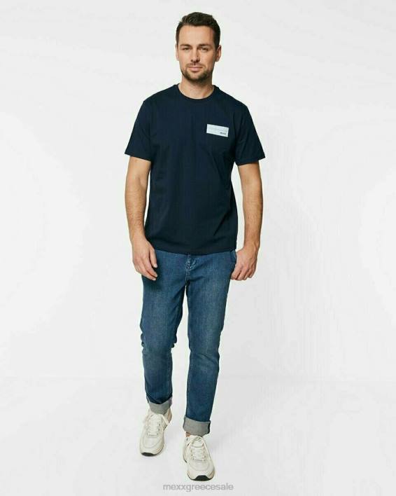 άνδρες Mexx t-shirt με λαιμόκοψη ναυτικό μπλε BR0F734