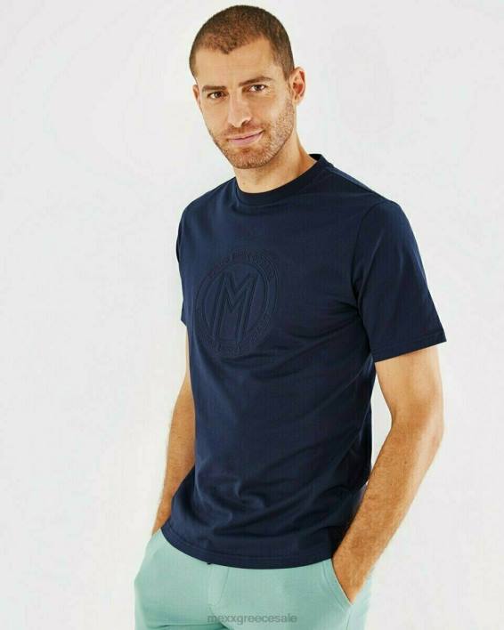 άνδρες Mexx t-shirt crewneck navy μπλε BR0F561