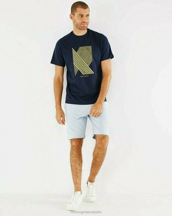 άνδρες Mexx t-shirt crewneck navy μπλε BR0F587