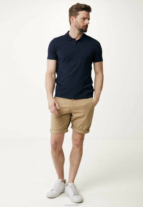 άνδρες Mexx polo print navy μπλε BR0F504