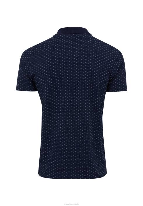 άνδρες Mexx polo print navy μπλε BR0F504