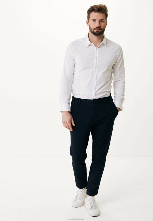 άνδρες Mexx ελαστικό υφασμάτινο παντελόνι ναυτικό μπλε BR0F466