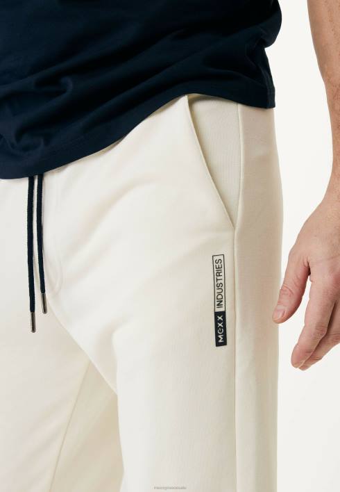 άνδρες Mexx παντελόνι σε λευκό μπεζ BR0F605