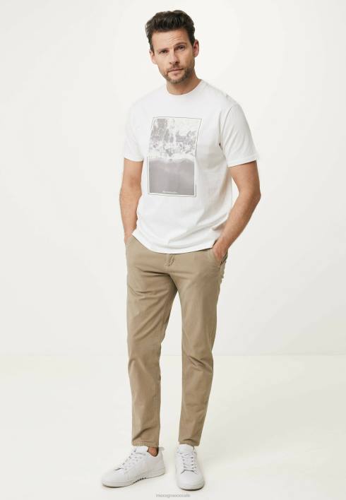 άνδρες Mexx κωνικό παντελόνι chino χακί πράσινος BR0F484