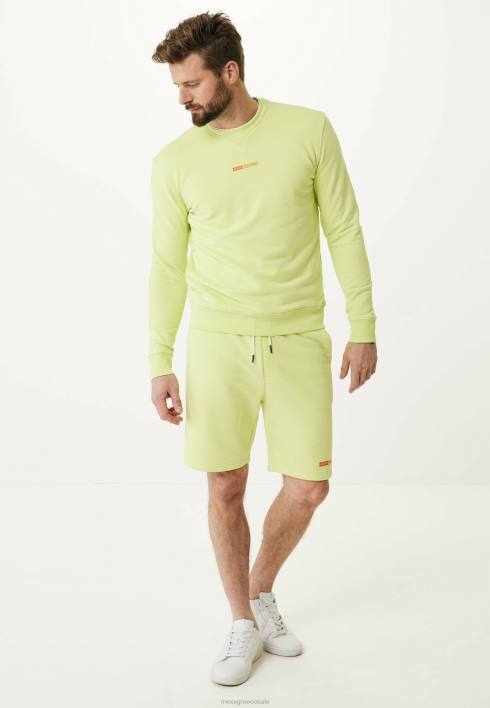 άνδρες Mexx πουλόβερ με μικρό στάμπα λάιμ κίτρινος BR0F481