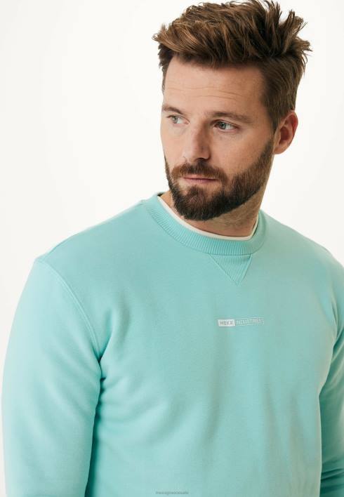 άνδρες Mexx λαιμόκοψη πουλόβερ μπλε BR0F573