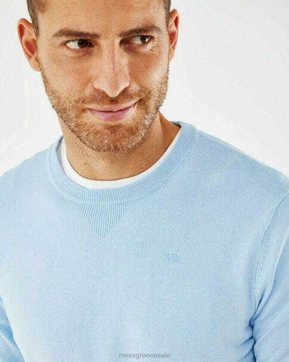 άνδρες Mexx Φωτιστικό πουλόβερ με λαιμόκοψη μπλε BR0F596