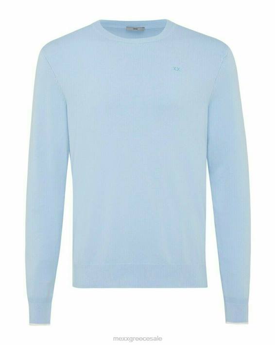 άνδρες Mexx Φωτιστικό πουλόβερ με λαιμόκοψη μπλε BR0F596
