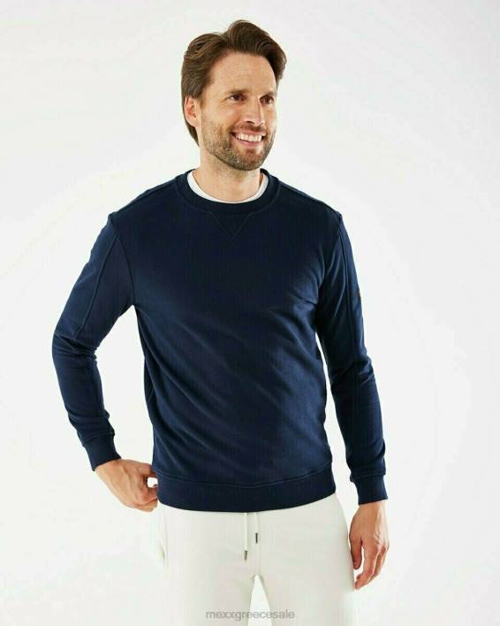 άνδρες Mexx πουλόβερ με λαιμόκοψη ναυτικό μπλε BR0F725
