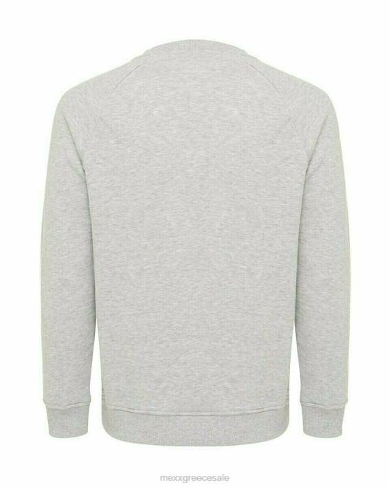 άνδρες Mexx πουλόβερ με λαιμόκοψη γκρι σώμα σώμα με σώμα γκρί BR0F727