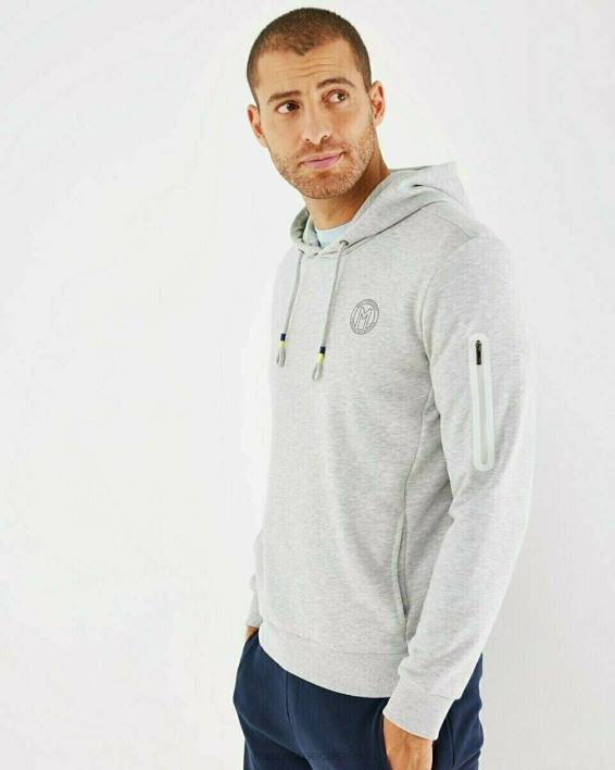 άνδρες Mexx πουλόβερ με κουκούλα μάχη σώμα με σώμα γκρί BR0F733