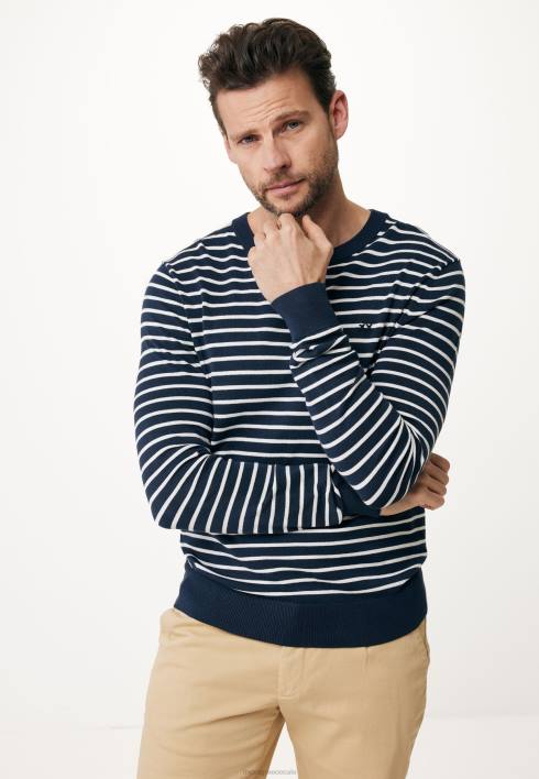 άνδρες Mexx πουλόβερ crewneck ναυτικό μπλε BR0F546
