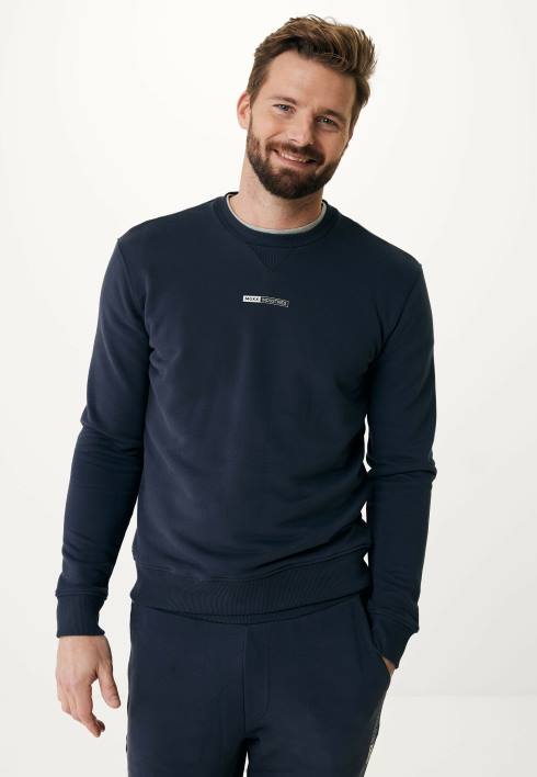 άνδρες Mexx πουλόβερ crewneck ναυτικό μπλε BR0F567