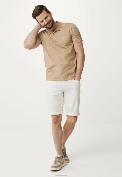 άνδρες Mexx άμμος εκτύπωσης πόλο μπεζ BR0F509