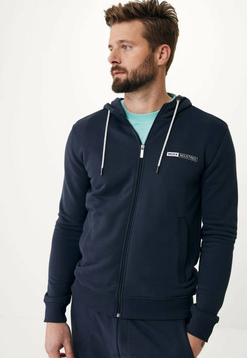 άνδρες Mexx ζακέτα με κουκούλα ναυτικό μπλε BR0F566