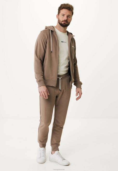 άνδρες Mexx ζακέτα με κουκούλα καφέ BR0F569
