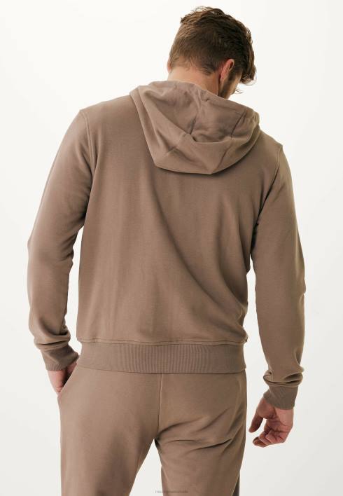 άνδρες Mexx ζακέτα με κουκούλα καφέ BR0F569