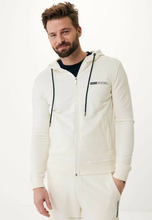 άνδρες Mexx ζακέτα με κουκούλα σε λευκό χρώμα μπεζ BR0F603