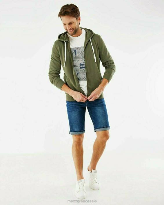 άνδρες Mexx ζακέτα με κουκούλα πράσινος BR0F621