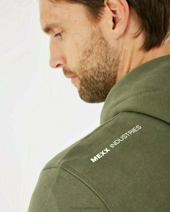 άνδρες Mexx ζακέτα με κουκούλα πράσινος BR0F621