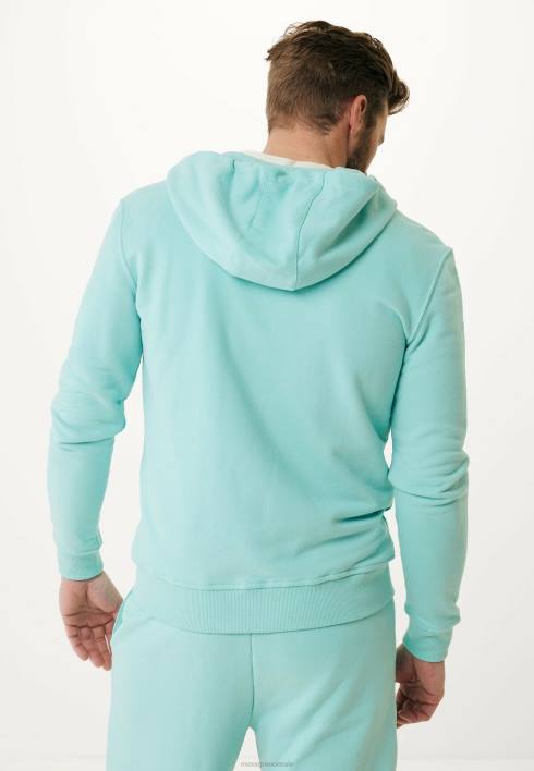 άνδρες Mexx πουλόβερ με μικρό στάμπα στο στήθος aqua μπλε BR0F628