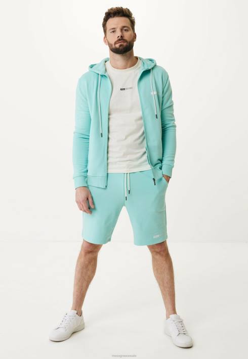 άνδρες Mexx πουλόβερ με μικρό στάμπα στο στήθος aqua μπλε BR0F628