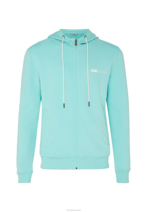 άνδρες Mexx πουλόβερ με μικρό στάμπα στο στήθος aqua μπλε BR0F628