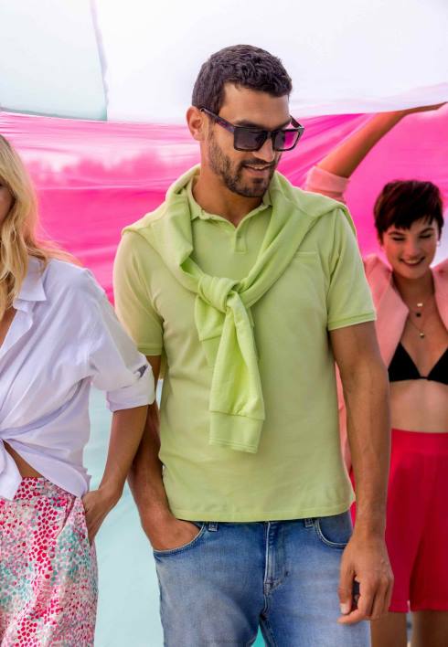 άνδρες Mexx ένδυμα βαφής crew λαιμό ασβέστη βαμβάκι BR0F480