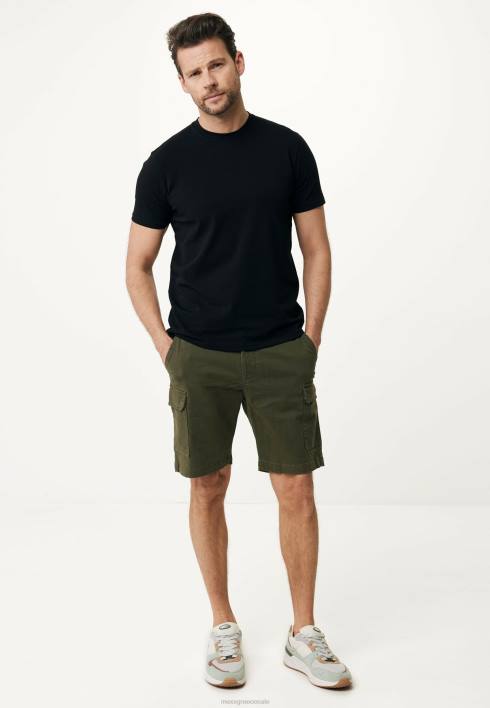 άνδρες Mexx παντελόνι cargo κοντό ελιά πράσινος BR0F500