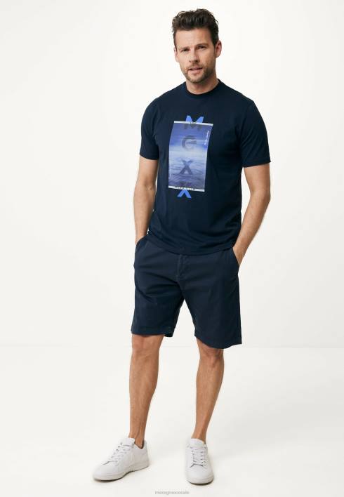 άνδρες Mexx gregory chino κοντό ναυτικό μπλε BR0F535