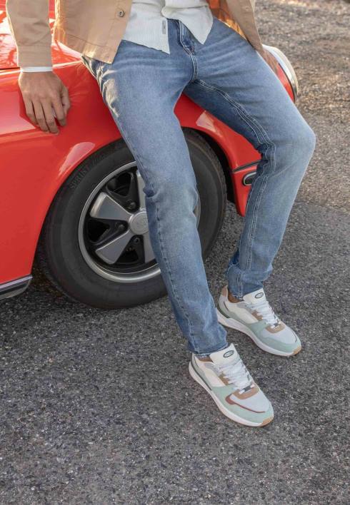 άνδρες Mexx sneaker huxley taupe/γκρι τεφρόχρουν χρώμα BR0F659