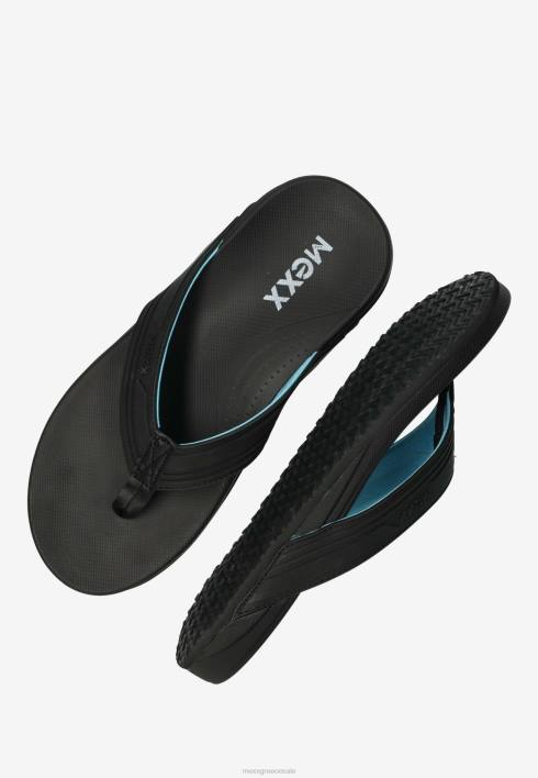 άνδρες Mexx σανδάλι λουπέ μαύρο schwarz BR0F668