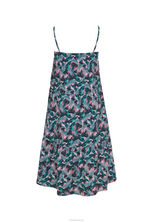 κορίτσια Mexx εμπριμέ σπαγγέτι φόρεμα σολομός ροζ BR0F771