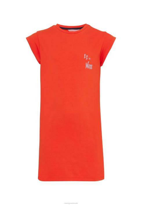 κορίτσια Mexx φόρεμα ζέρσεϊ με κοντό μανίκι το κόκκινο BR0F809